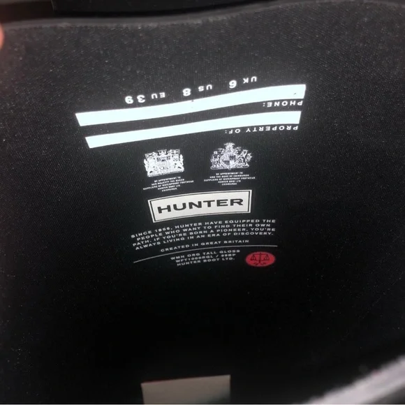 NEW ❤️❤️❤️ Hunter Black Women's Winter & Rain Boots - Picture 4 of 11